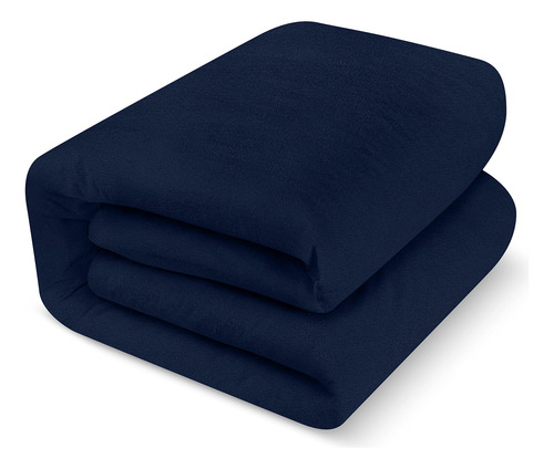 Protector De Colchon Impermeable Y Ajustable Queen Azul 1pz Azul Marino Liso Queen