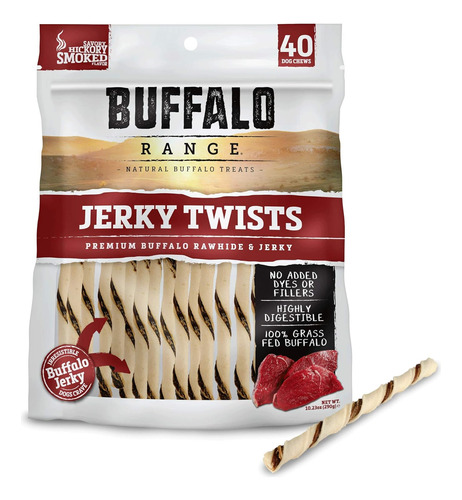 Rawhide Dog Treats | Healthy, Grass-fed Buffalo Jerky Raw Hi