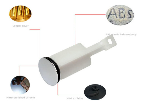 2 Filtro De Desagüe Para Fregadero De Baño, Tapón Cromado