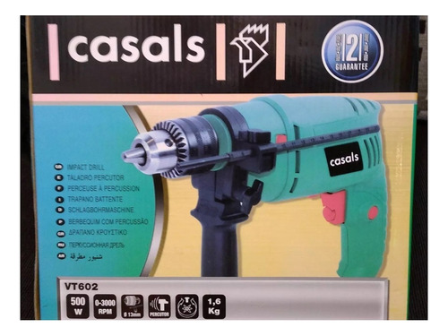 Taladro Percutor Casals Vt602 500w 13mm 