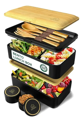comprar Bento Box Lonchera C\u002Futensilios 40oz Leakproof Microondas Sa