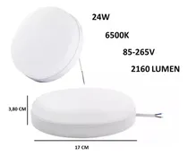 Comprar Lampara Panel Led 24w Superficial Redonda Borde Infinito