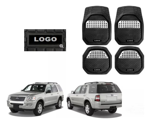 Tapetes 4pz Bandeja 3d Logo Ford Explorer 2006 - 2009 2010