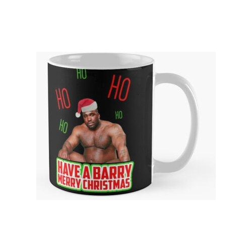 Taza Have A Barry Merry Christmas - Santa Barry Wood (viral 