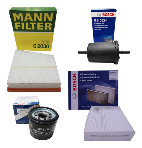 Filtros Originais Bosch E Mann Fluence 2.0 16v Flex