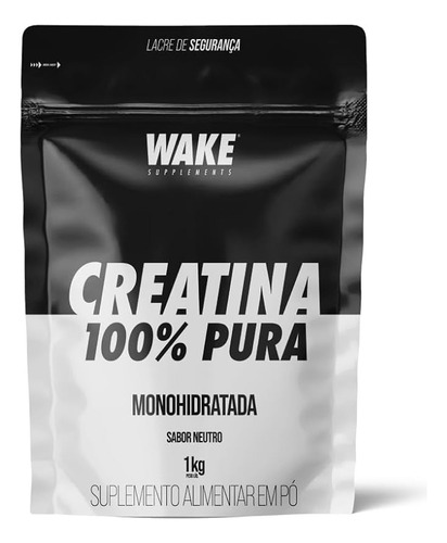 Creatina 100% Pura Monoidratada Refil 1kg - Wake Supplements