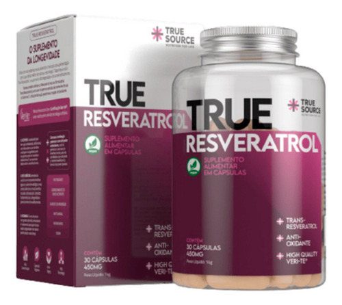 True Source - Resveratrol 30 Cápsulas