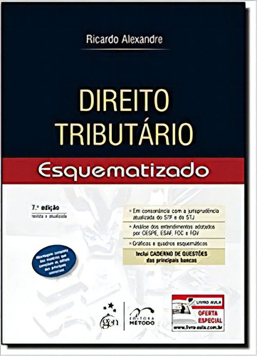 Direito Tributario Esquematizado, De Ricardo Alexandre. Editorial Método, Tapa Mole En Português, 2013