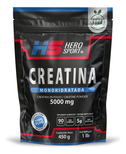 Creatina Mono-hidratada 450gr Hero Sport Sabor Sin sabor