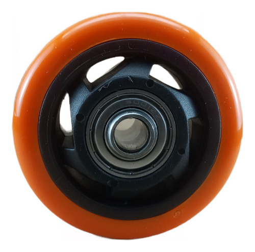 4x Roda Rodinha De Pu 3 Pol Rolamento Esfera Furo 10mm