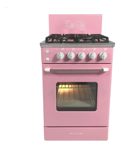 Imagen 6 de 10 de Cocina Retro Luxor Gas 4 Hornallas Valvula Vintage Diseño