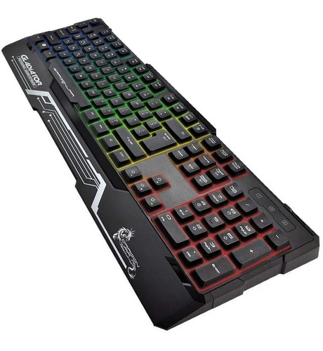 Imagen 4 de 6 de Teclado Gamer Nextep Dragon Xt Ne484 Semi Mecanico Usb Rgb