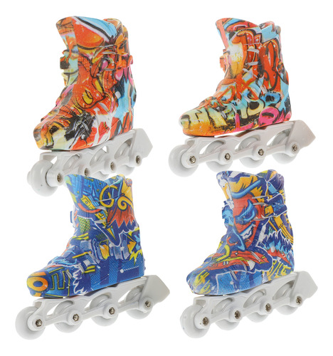 2 Pares De Patines Dollhouse Mini