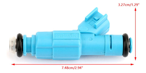 6 Pcs Fuel Injector 0280155972 Fj479 53031099 For 2002-2003