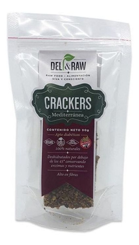 Galletitas Crackers Mediterraneas X 90 G Del&raw Sin Tacc