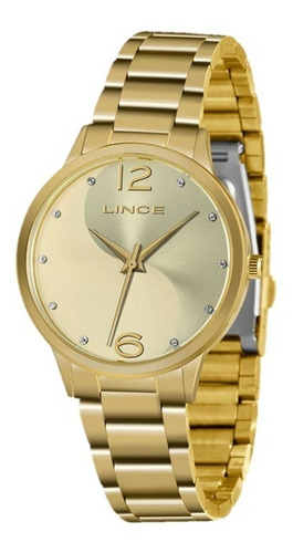 Relógio Lince Feminino Lrgh107l Kw40 Dourado