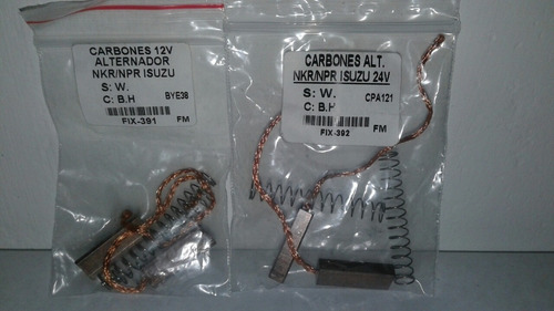 Carbones Alternador Npr Nkr Encava Nt 610- P 3 Unidades