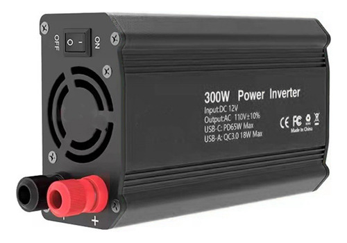 Inversor De Corriente Para Automóvil De 300 W 12 V Dc A 110