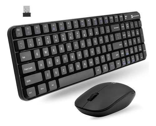 Combo De Teclado Y Mouse Inalámbricos, Tamaño Completo, Tama