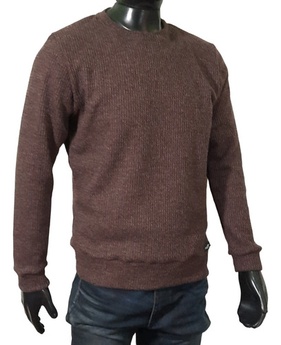 Sweater Hombre Cuello Redondo Pullover Morley Panal Frisado