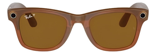 Óculos Ray-ban Meta Smart Glasses Marrom Polarizado Grande