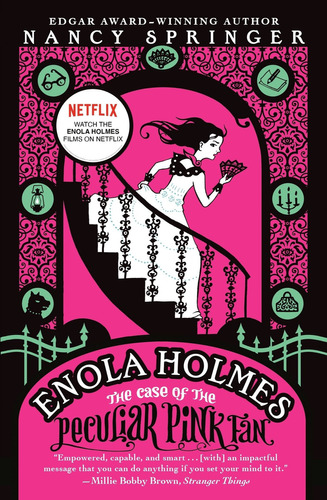 The Case of the Peculiar Pink Fan : An Enola Holmes Mystery, de Nancy Springer. Editorial Puffin Books, tapa blanda en inglés, 2010