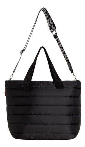 Imagen 10 de 10 de Tote Shopper Xl Diamond Rap Negro