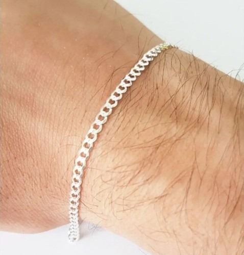 Imagem 8 de 8 de Conjunto Prata 925 Corrente E Pulseira Grumet 2,5 Mm 60cm