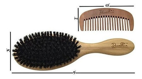 Set De Cepillo De Pelo De Cerda De Jabali Para Mujeres Y Ho
