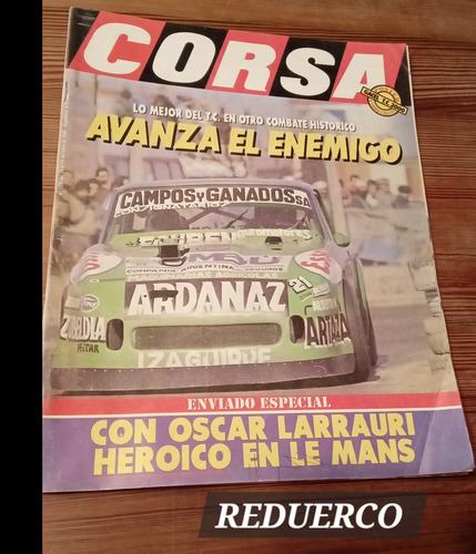 Revista Corsa 1250 Póster Gacel Tc 2000 Gálvez 1990 20/6 (Usado)