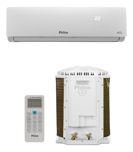 Ar-condicionado 9000 Btus Philco Inverter Quente Frio Pac9qc Cor Branco