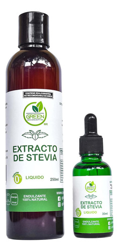 Kit De Endulzante Stevia Líquida Natural Concentrada Premium
