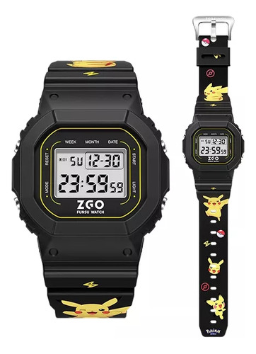 Reloj Despertador Digital Pokemon Pikachu Smart Watch Para N