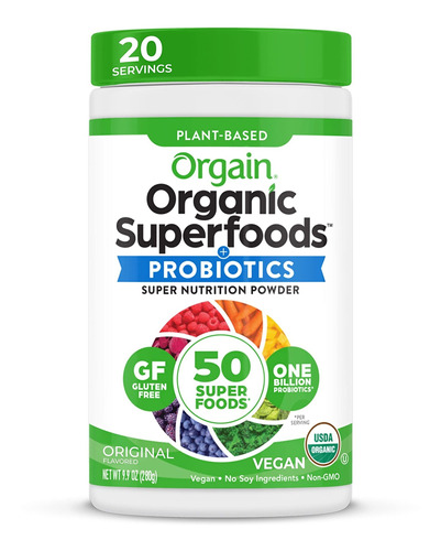 Superalimentos Orgnicos Orgain, 2sabores, 0.62libras, 1unida