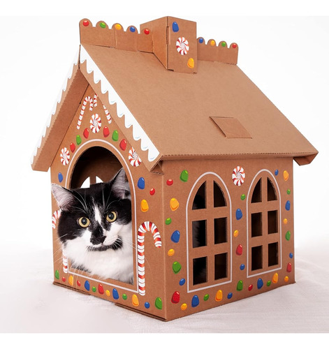 Gingerloaf House With Scratcher - Christmas Gingerbread Holi