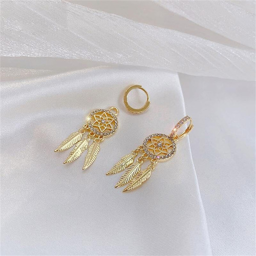 Nuevos Pendientes De Malla, Estilo Largo, Accesorios De Orej