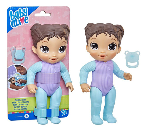 Baby Alive Muñeca Sueño Y Abrazos, Pj Azul Con Morado