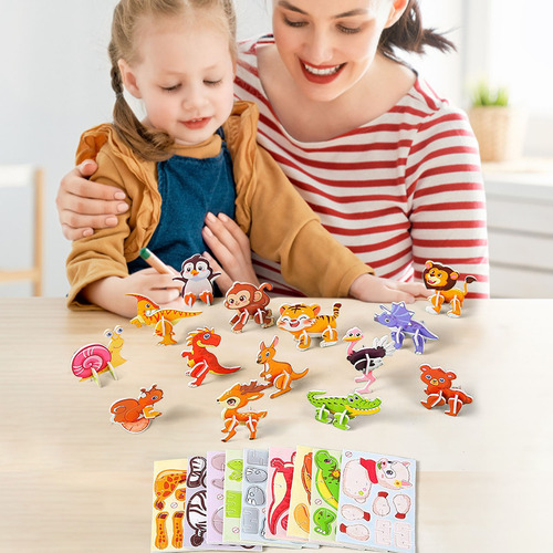Rompecabezas Estereoscópico De Ensamblaje Diy Para Niños, Ed