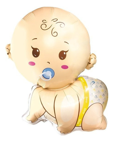 Globo Bebe Baby Shower Niño Gateando 40cm X 1 Unid