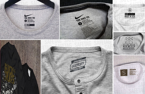100 Etiquetas Tela Ropa Coser Fasco Saten Raso Gross Grifas