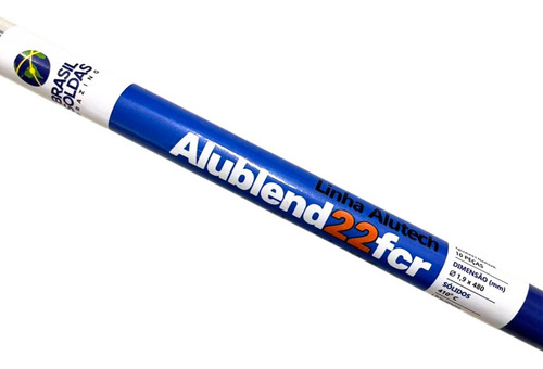 10 Vareta De Solda Com Fluxo Interno Aluminio Br- Alu Blend