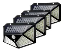 Comprar Pack X4 Reflector Led Panel Solar Sensor Movimiento 100 Leds