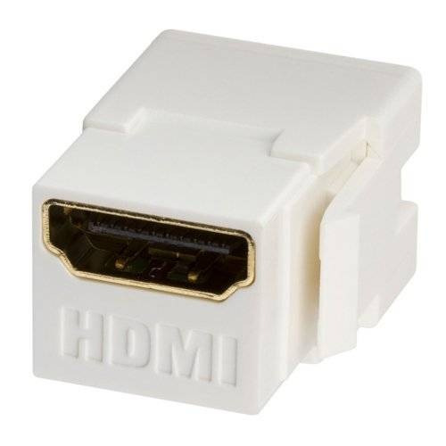 Hdmi Inline Keystone Acoplador Snap En La Placa De Fijación 