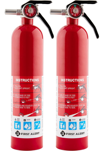 Home1-2, Standard Home Fire Extinguisher, Red, 2pack Cci