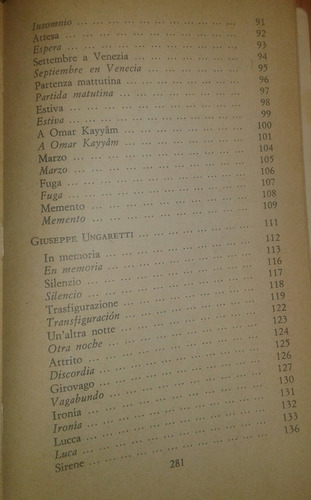 Poetas Italianos Contemporáneos - Pavese, Pasolini, Montale