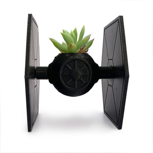 Tie Fighter Maceta Guerra De Las Galaxias Star Wars Mediana