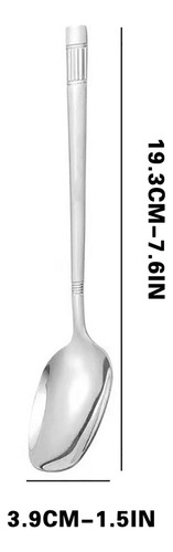Cuchara De Postre De Acero Inoxidable, 2 Unidades, Cuchara D