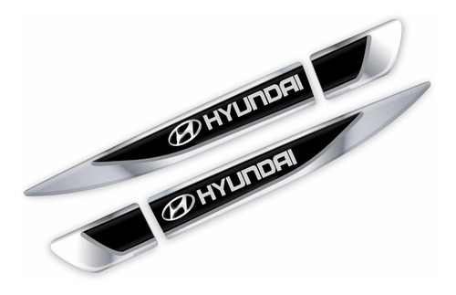 Adesivo Aplique Lateral Hyundai Hb20 Emblema Resinado Res76