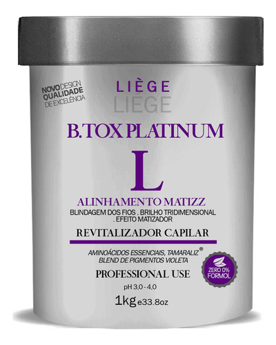 Botox Platinum Zero Formol Liege 1kg