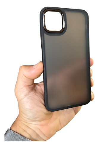 Capa Capinha Case Para iPhone 15 Ao 11 Fosca Translúcida Cor Preto iPhone 11